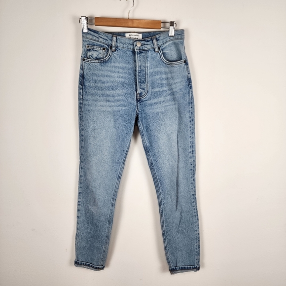 Reformation Montego Button Fly Skinny Light Wash Blue Jeans Women's Size‎ 26 - Picture 1 of 11